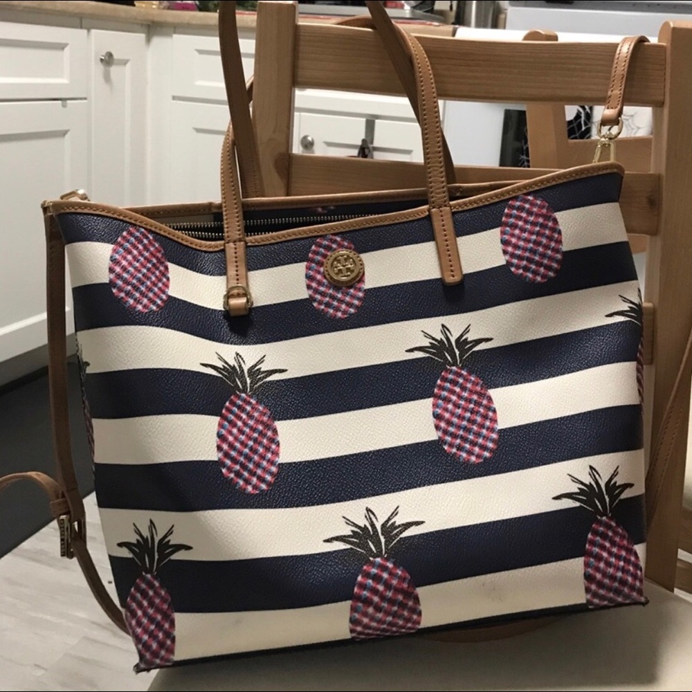 Tory Burch pineapple tote/satchel